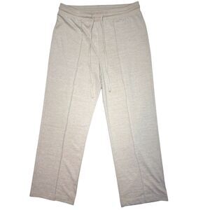 Haven Well WIthin Sweater Knit Cozy Wide Leg Pants Light Tan Size: L